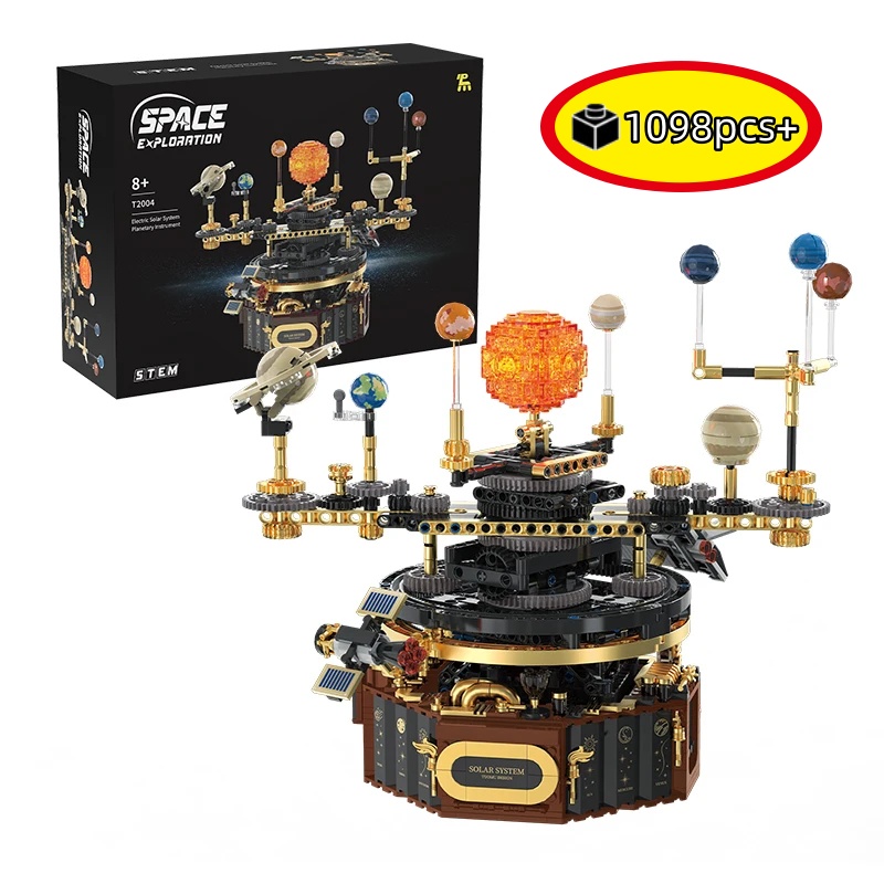 Solar System Orrery - NOWY STEM Kreatywny Elektryczny Obrotowy Model
