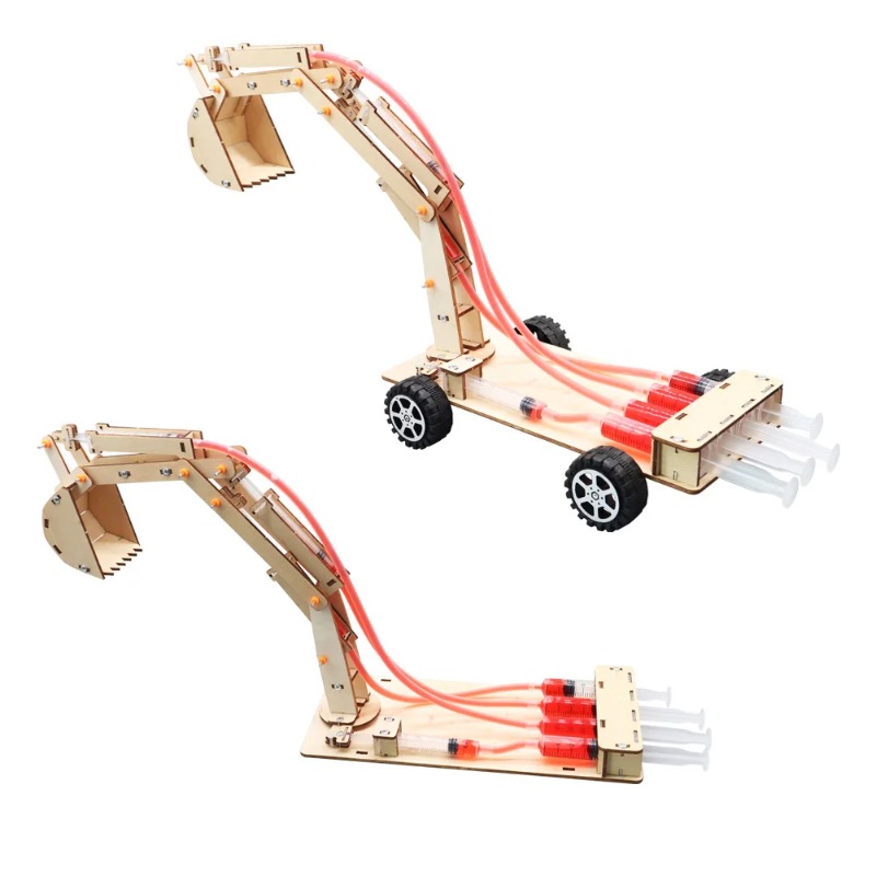 Science Project - Ręcznie robiona koparka hydrauliczna DIY technologia