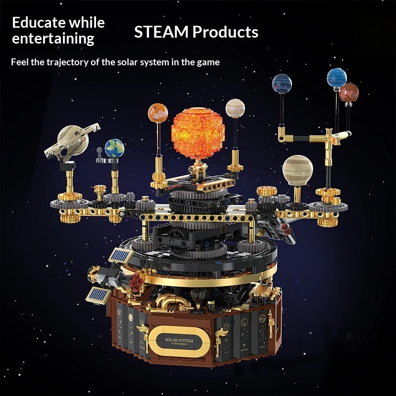 Solar System Orrery - Elektryczny system solarny Tuomu T2004, klocki