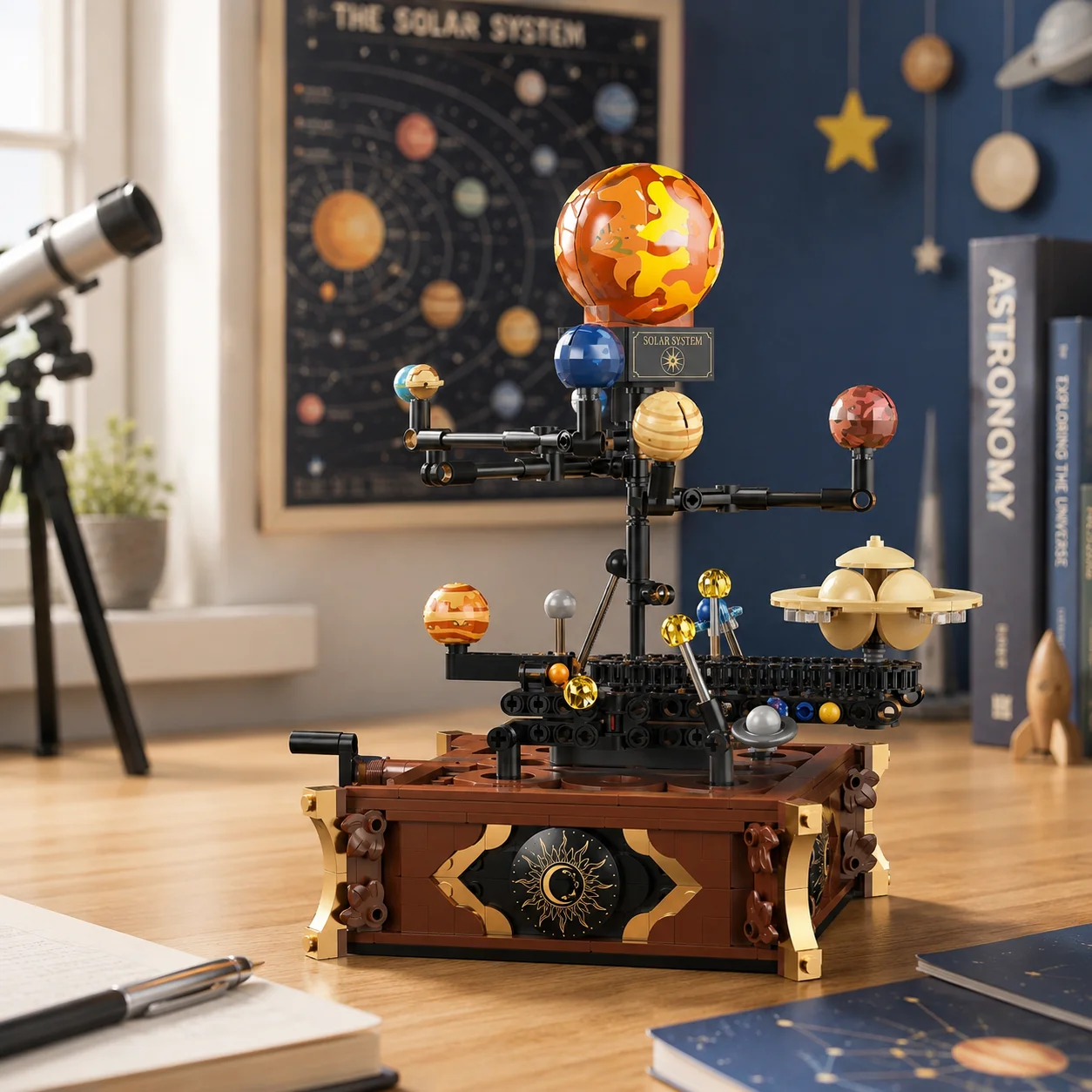 697 elementów Klasyczny Kosmic – Solar System Orrery recenzja i cena